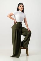 Pleated puddle pant