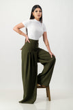 Pleated puddle pant