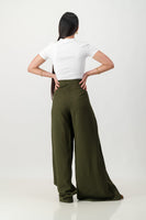 Pleated puddle pant