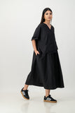 Front pocket art dress