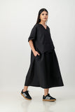 Front pocket art dress