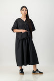 Front pocket art dress