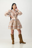 Harper belted dress