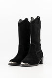 Steel cap western boot- black