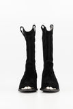 Steel cap western boot- black