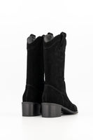 Steel cap western boot- black