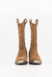 Steel cap western boot-tan