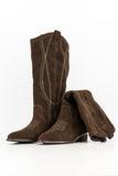 Texan boot - chocolate