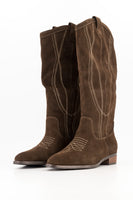 Texan boot - chocolate