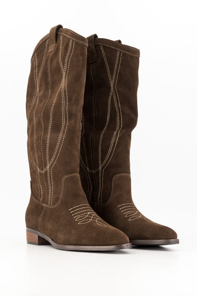 Texan boot - chocolate