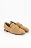 Suede loafer - stone