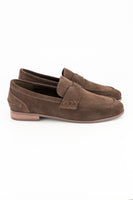 Suede loafer - chocolate