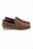 Suede loafer - chocolate