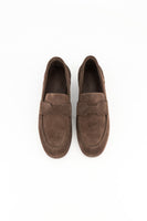 Suede loafer - chocolate