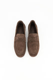Suede loafer - chocolate