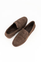 Suede loafer - chocolate