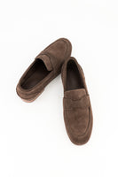 Suede loafer - chocolate