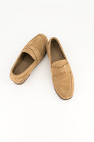 Suede loafer - stone