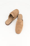 Suede mule - stone