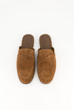 Suede mule - pecan