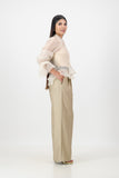 Stone Trouser with Black Belt