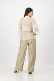 Stone Trouser with Black Belt