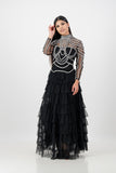 Gia embellished mesh dress