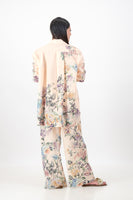 Peach floral pant