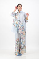 Blue floral shirt
