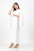 White Cape dress