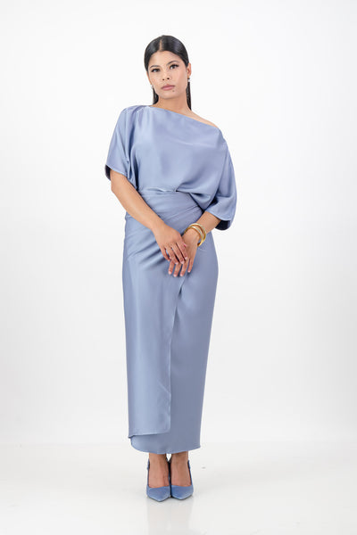 Purple French Wrap Dress