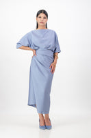 Purple French Wrap Dress