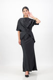 Black criss cross top with skirt