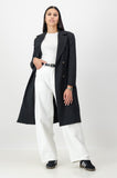 Black tailored coat