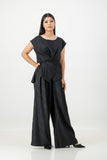 Black cross over top with pant