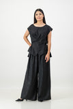 Black cross over top with pant