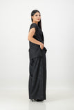 Black cross over top with pant