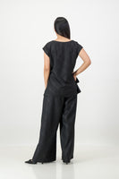 Black cross over top with pant