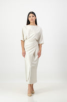 Ivory French Wrap Dress