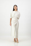 Ivory French Wrap Dress