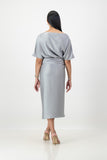 Grey French Wrap Dress