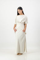 Ivory criss cross top with skirt