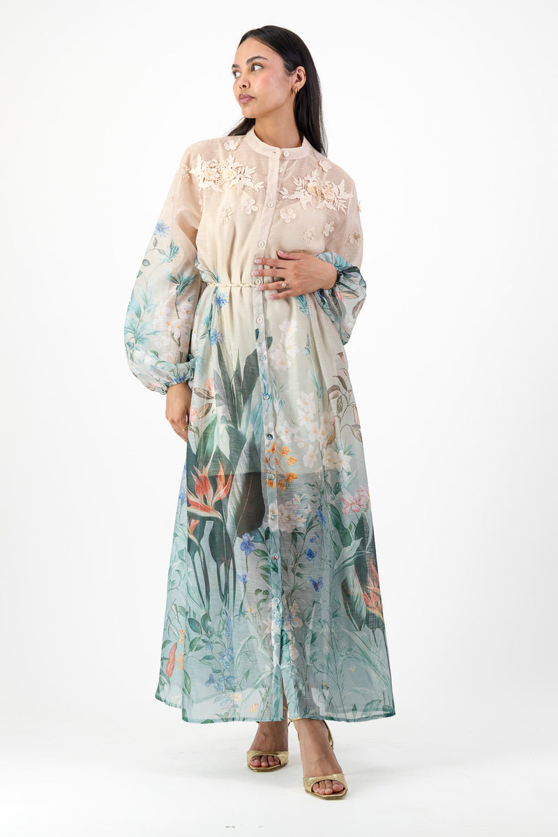 Bird of paradise print dress – MOHD