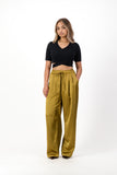 Copper satin pant