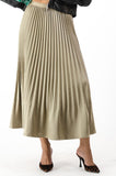 Champagne pleated skirt