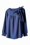 Navy bow co ord with skirt