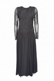 Black mesh weave  dress