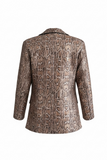 Bronze snake sequence blazer