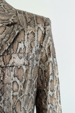 Bronze snake sequence blazer