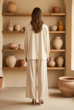 Button front ivory 2 piece